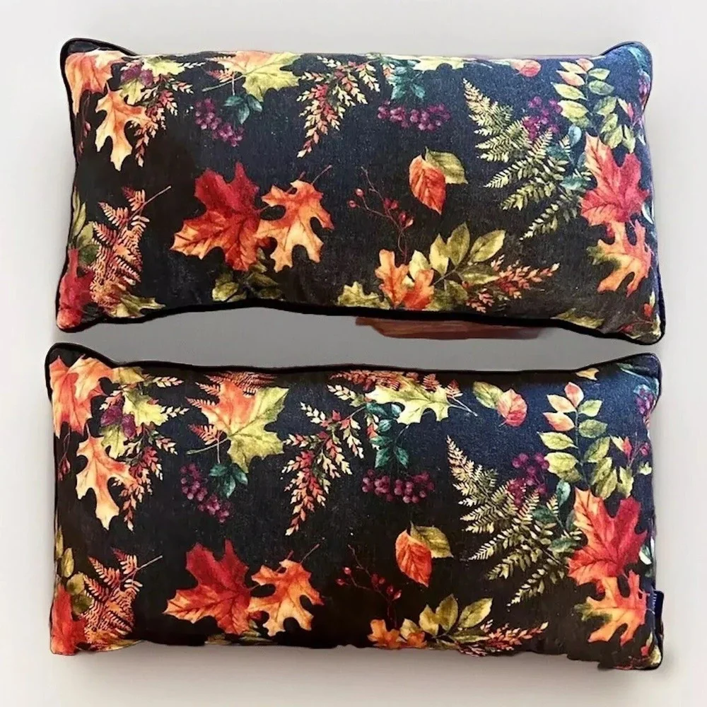 Cynthia Rowley 100% Cotton Fall Leaves Pillows 27